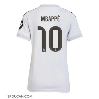 Zenski Nogometni Dres Real Madrid Kylian Mbappe #10 Domaci 2025-26 Kratak Rukav Zenski Nogometni Dres Real Madrid Kylian Mbappe #10 Domaci 2025-26 Kratak Rukav